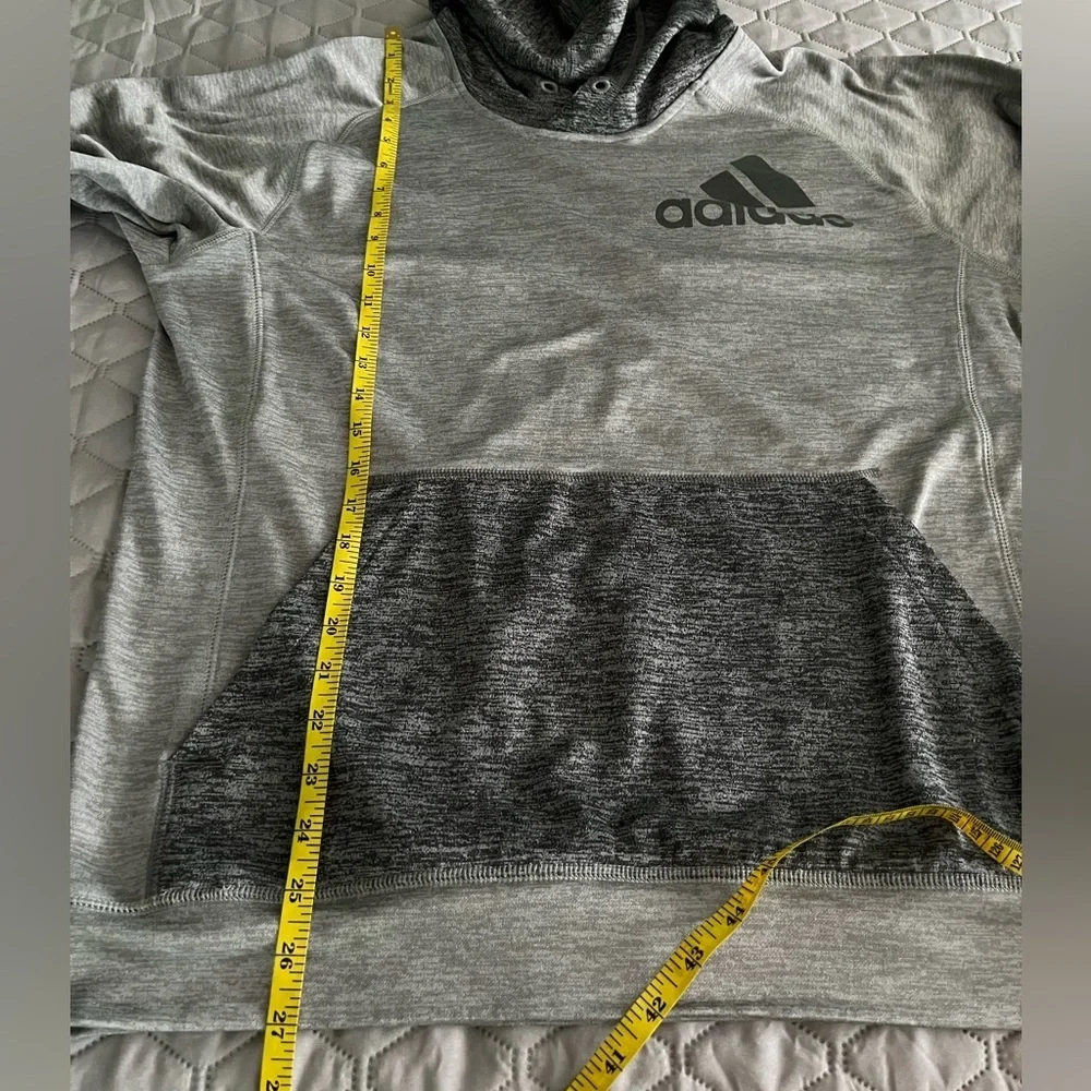 Adidas Gray Hoodie Large